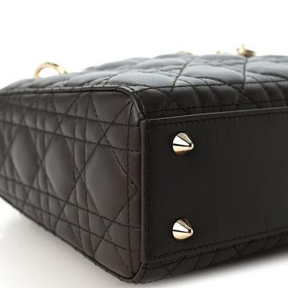 Christian Dior Lambskin Cannage Small My ABCDior Lady Dior Dark Chocolate 9 of 10