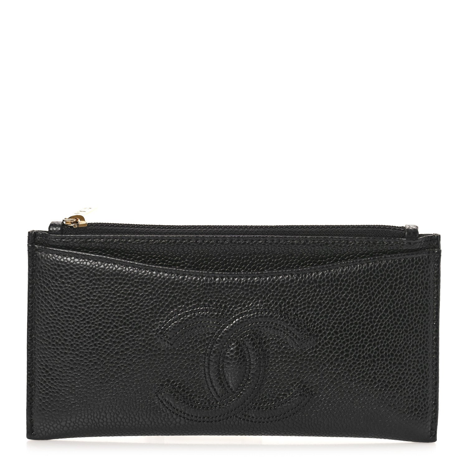 Chanel Caviar CC Classic Zip Pouch Black 1 of 9