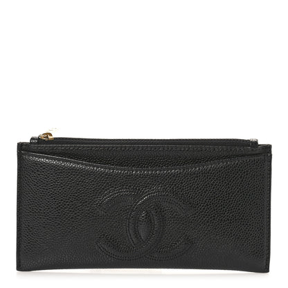 Chanel Caviar CC Classic Zip Pouch Black 1 of 9