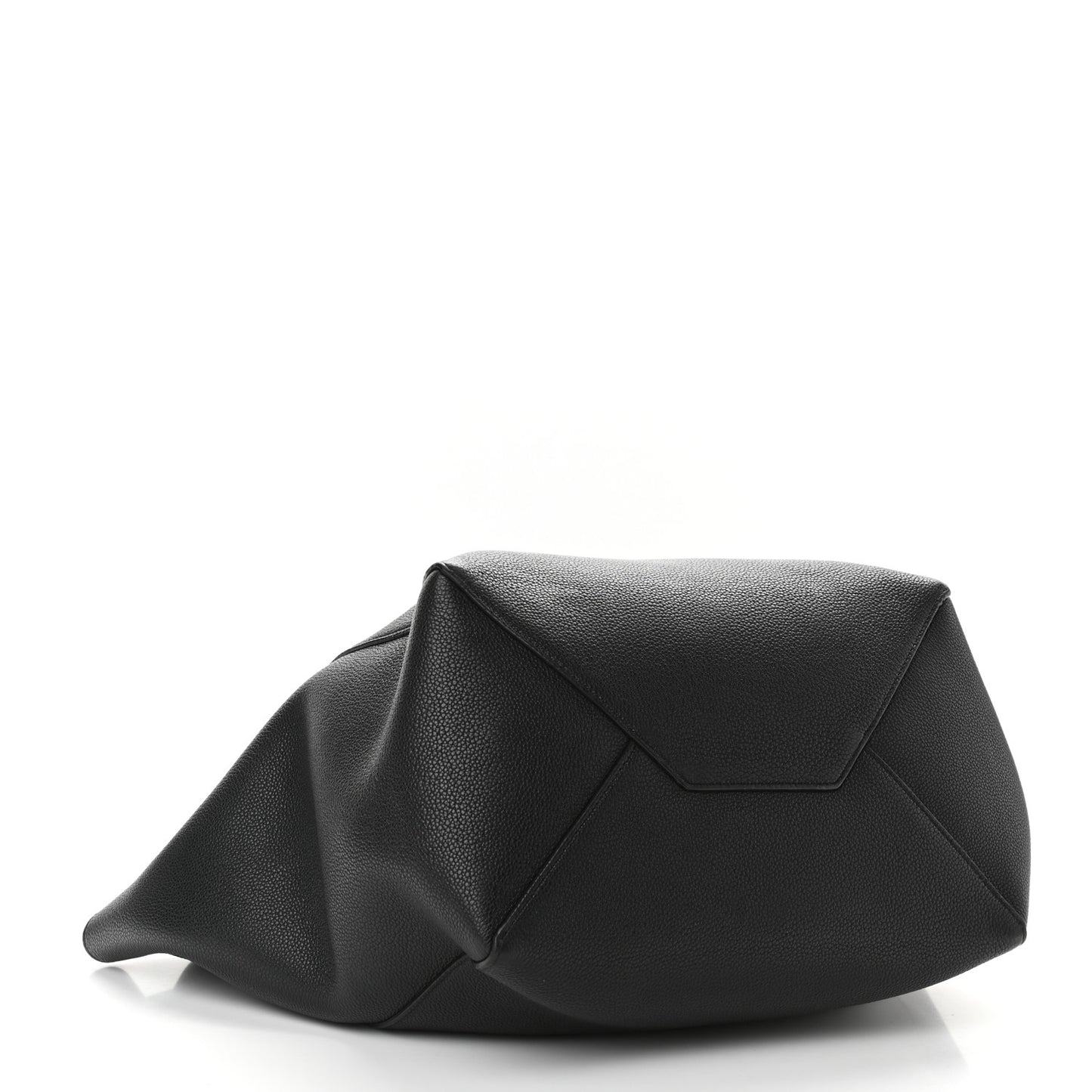 Soft Grained Calfskin Medium Belt Cabas Phantom Black