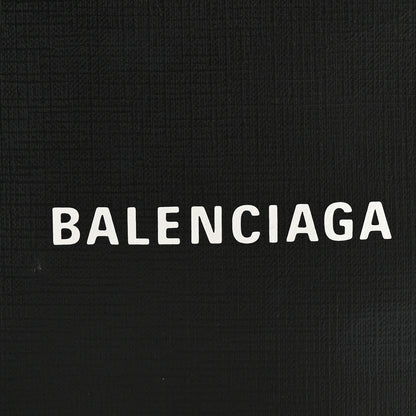 Balenciaga Squared Calfskin Logo Shopping Phone Holder Bag Black 8 of 13