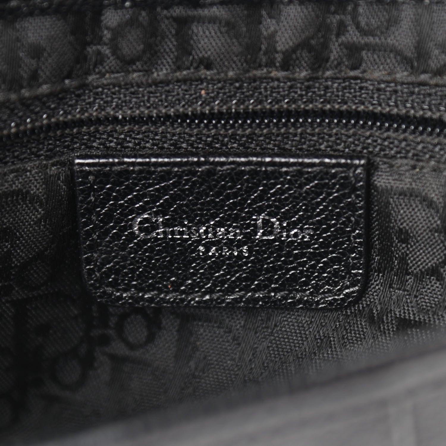 Christian Dior Calfskin Saddle Bag Black 6 of 10