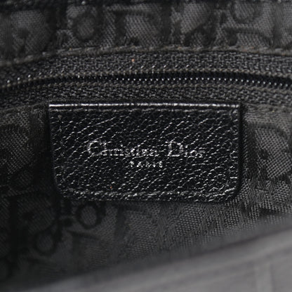 Christian Dior Calfskin Saddle Bag Black 6 of 10
