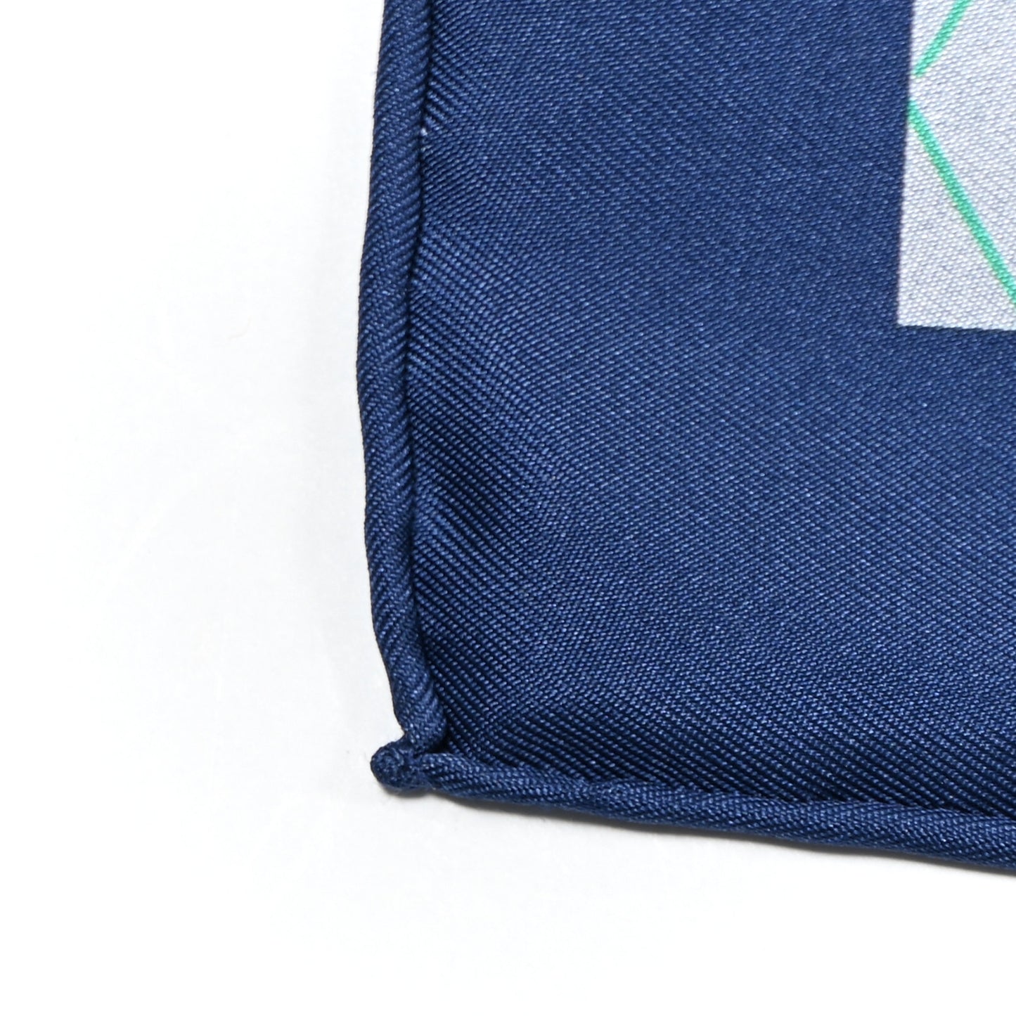 Silk Splash Park Double Face Scarf 90 Marine Vert Multicolore