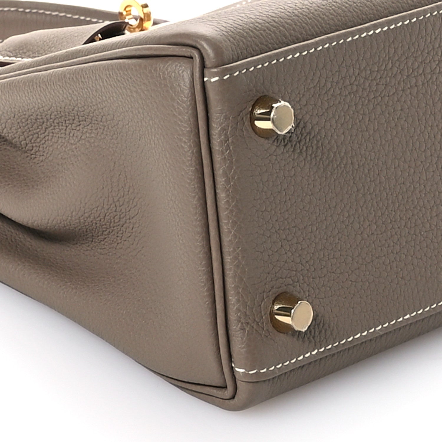 Hermes Togo Kelly Retourne 25 Etoupe 9 of 11