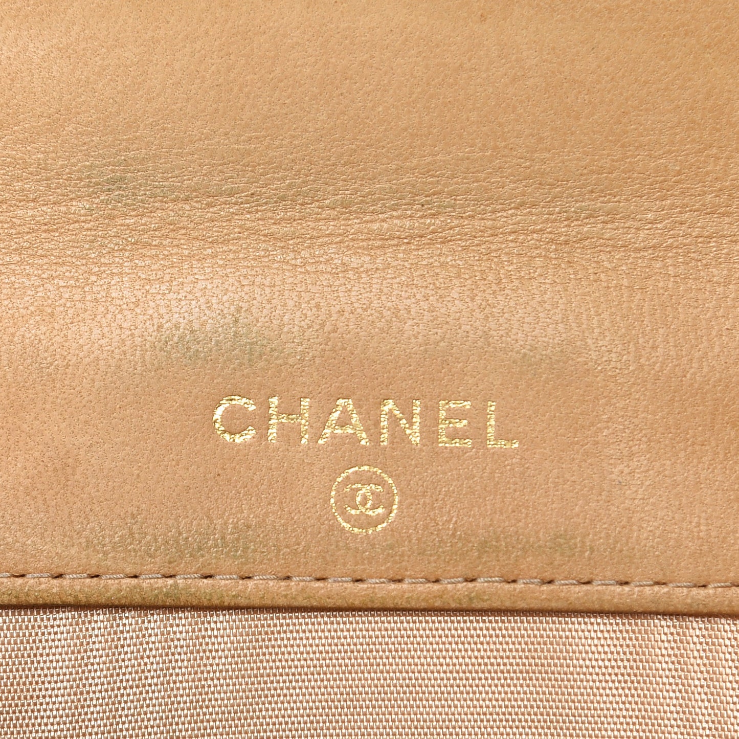 Caviar Timeless CC Compact French Wallet Beige