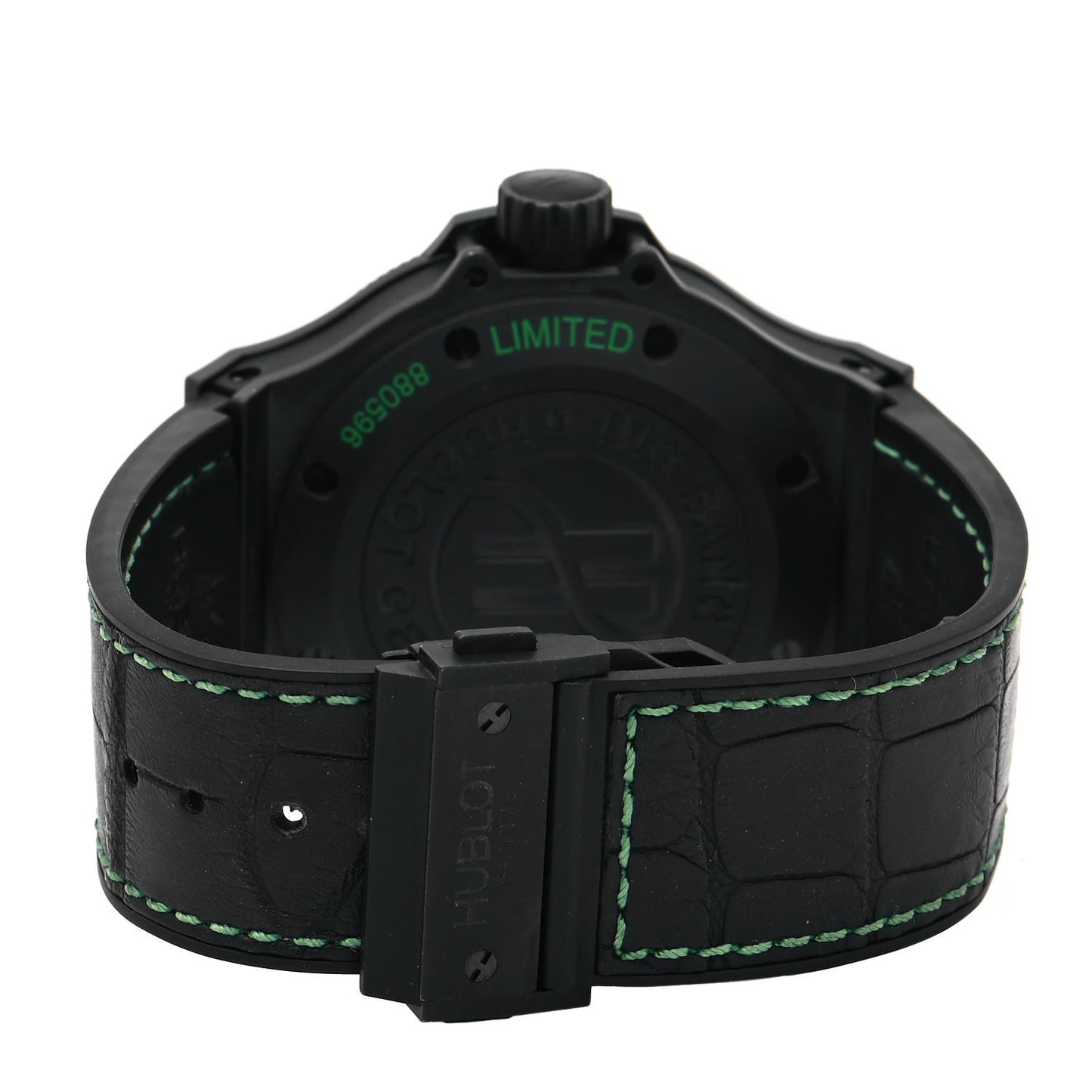 Ceramic Alligator 48mm Big Bang King All Black Green Automatic Watch Black 322.CI.1190.GR.ABG11