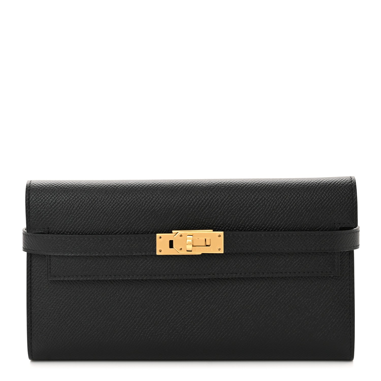 Hermes Epsom Kelly Longue Wallet Black 1 of 8