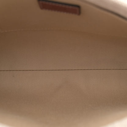 Chloe Cotton Calfskin Small Woody Ribbon Tote With Strap White Brown 5 of 12