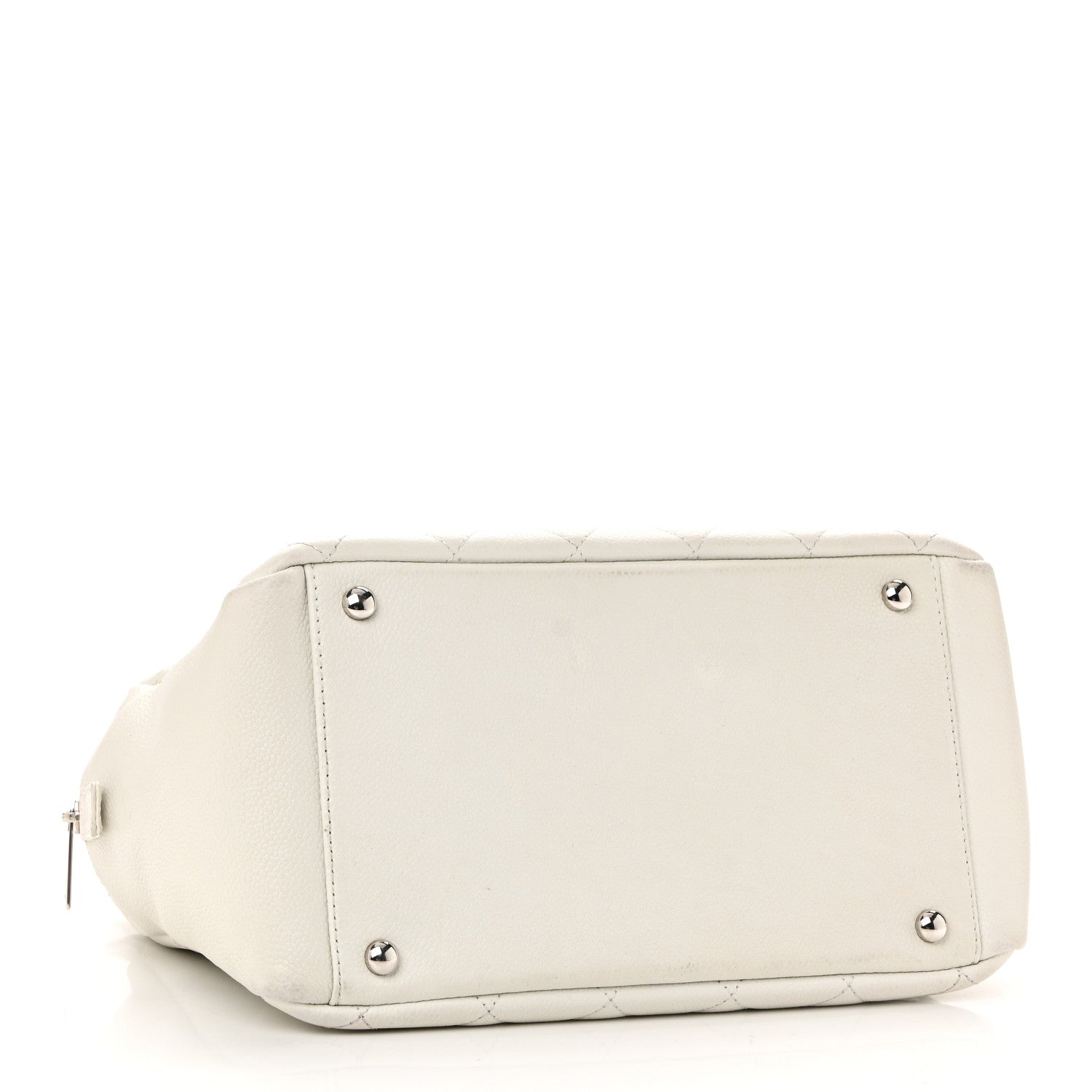 Chanel Caviar Quilted Petit Timeless Tote PTT White 4 of 11