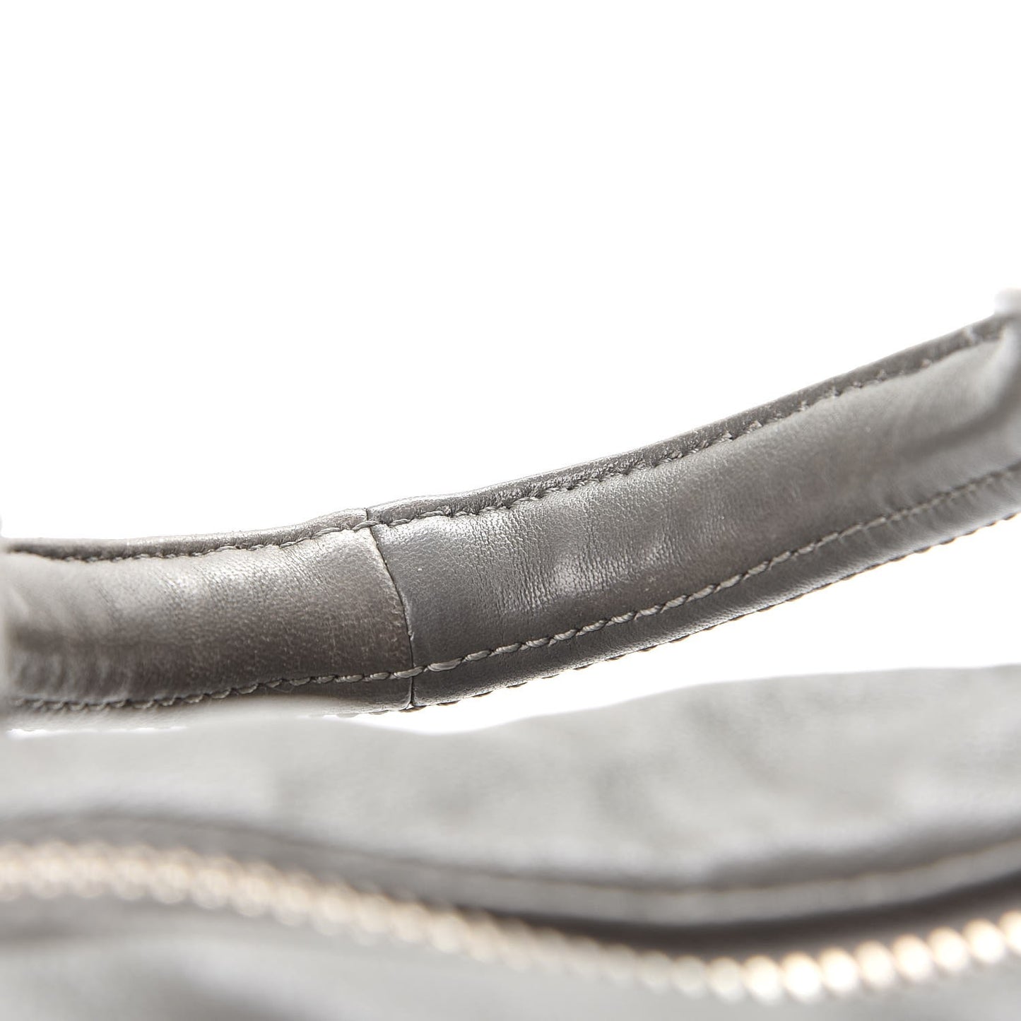 Lambskin Rocco Gray Silver Clear Hardware