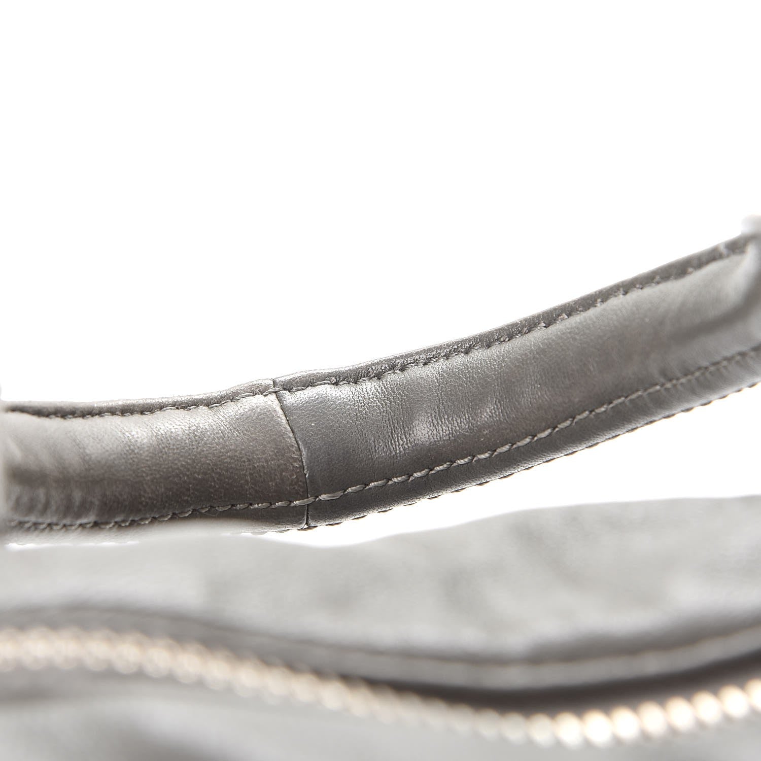 Alexander Wang Lambskin Rocco Gray Silver Clear Hardware 13 of 15