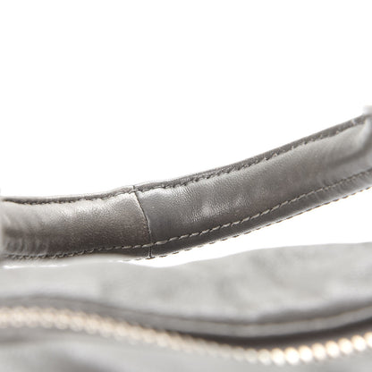 Alexander Wang Lambskin Rocco Gray Silver Clear Hardware 13 of 15