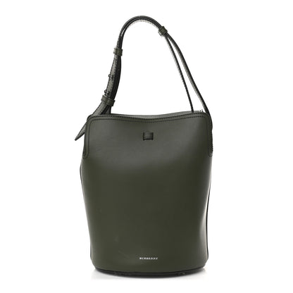Burberry Supple Calfskin Small Bucket Dark Olive 1 of 8