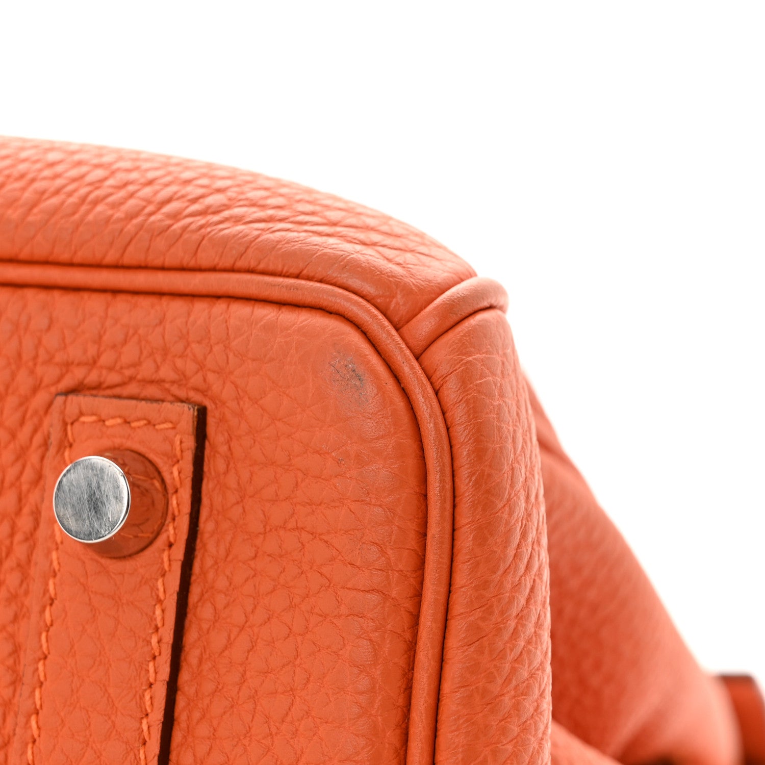 Hermes Taurillon Clemence Birkin 30 Orange 18 of 22