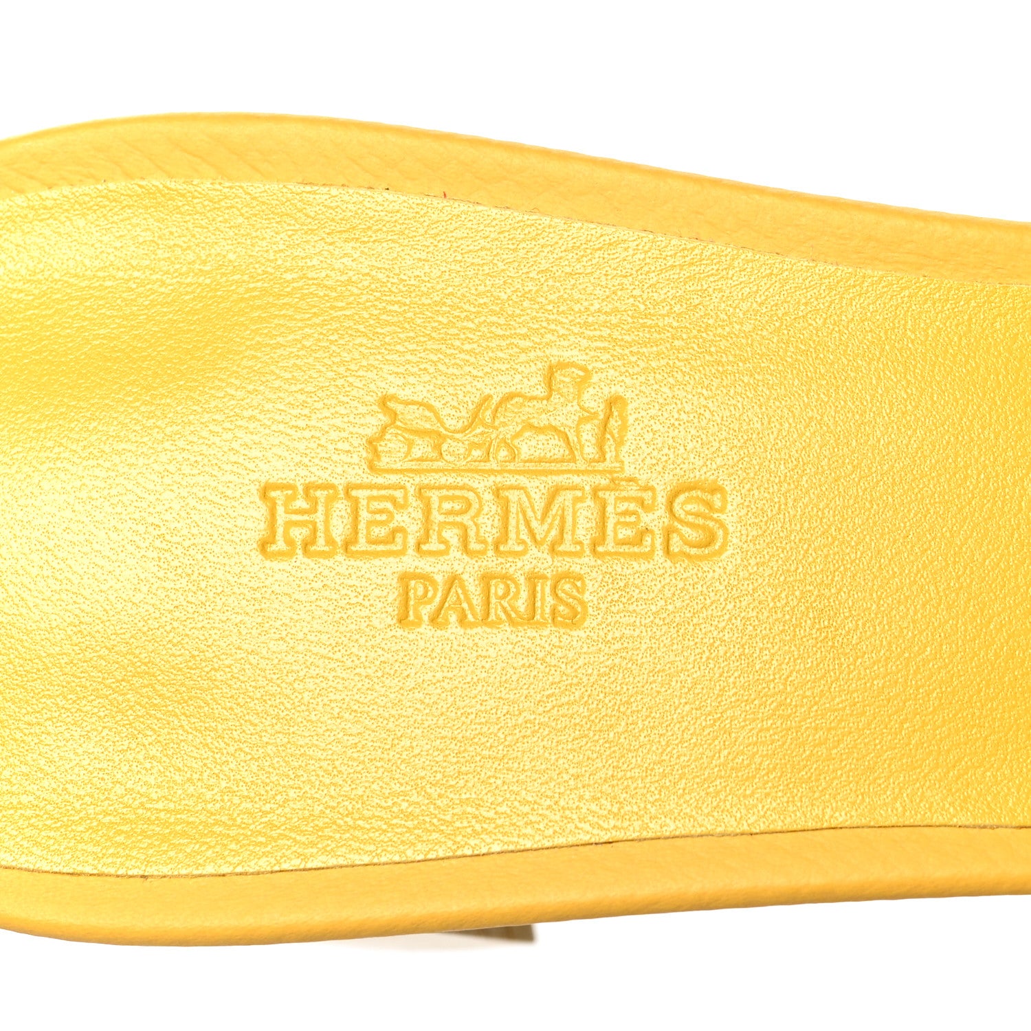 Hermes Epsom Oasis Sandals 37 Jaune Sable 8 of 8
