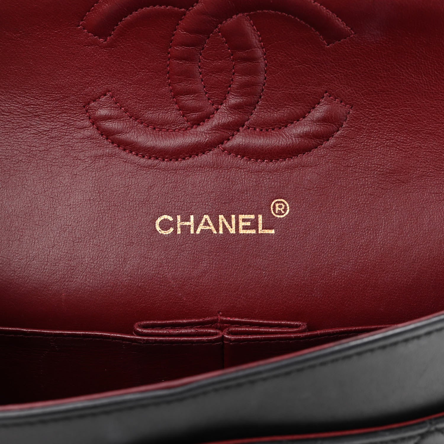 Chanel Lambskin Quilted Medium Double Flap Black 6 of 15