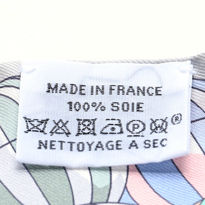 Hermes Silk Les Folies Du Ciel Twilly Gris Perle Grenadine Vert 4 of 4