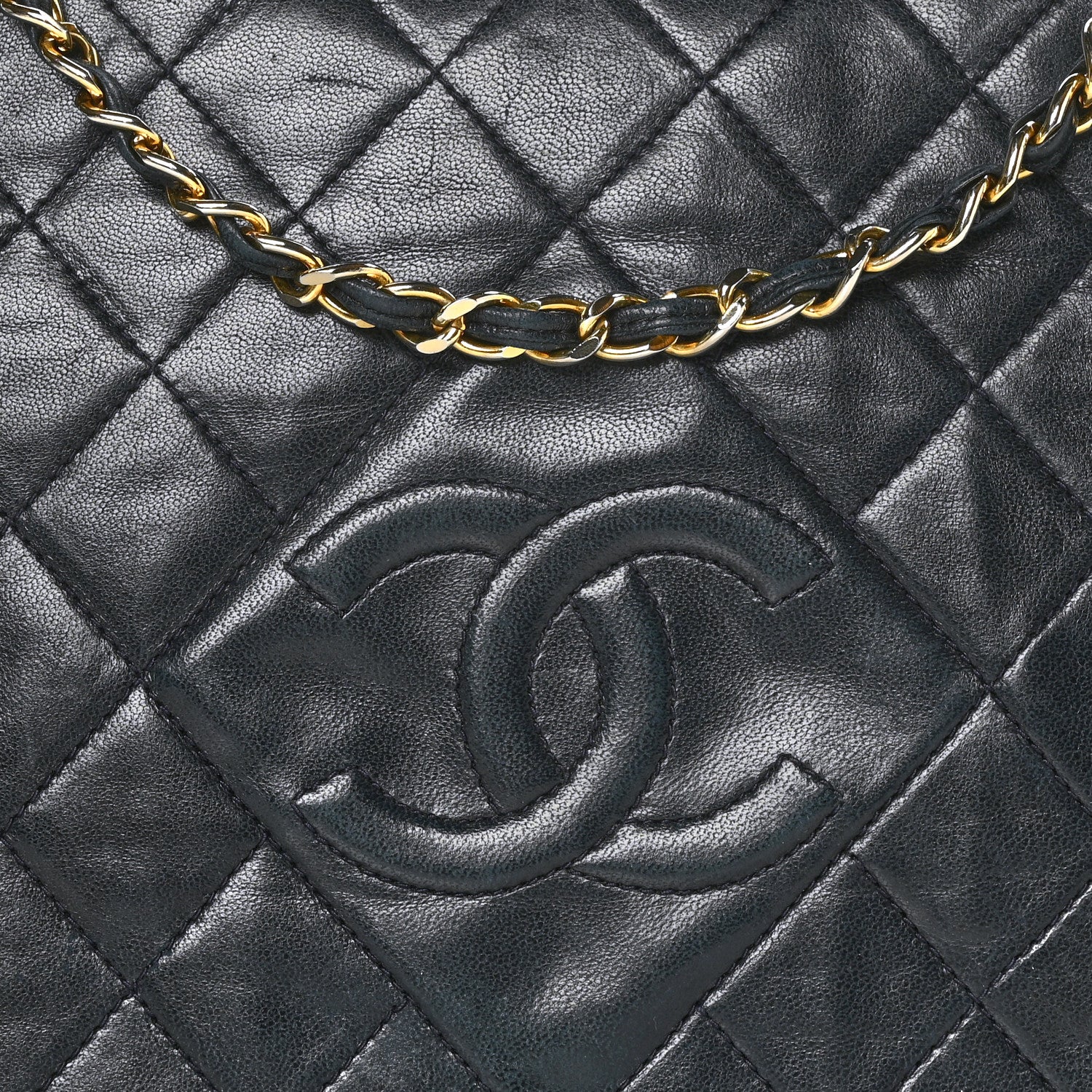 Chanel Lambskin Quilted Timeless CC Small Single Flap Navy Blue 7 of 11