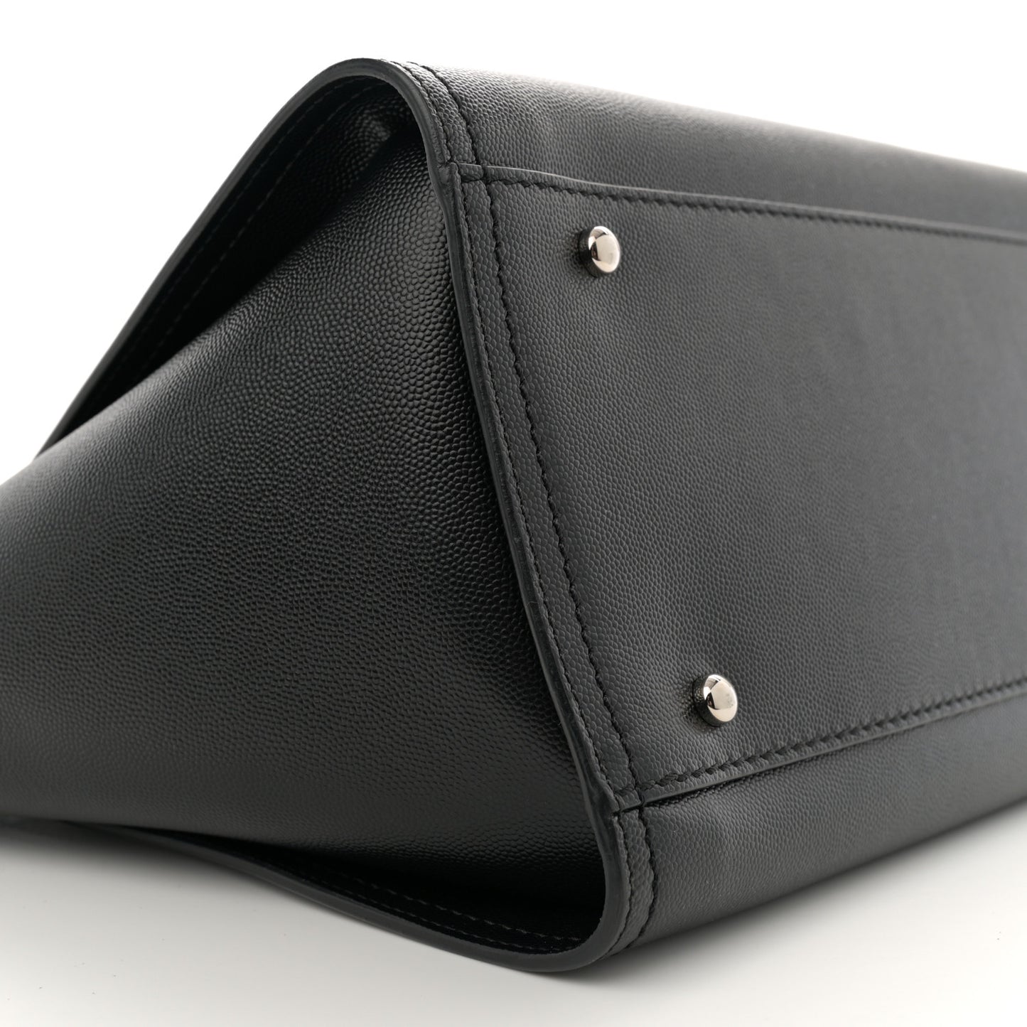 Caviar Small Studded Deauville Tote Black