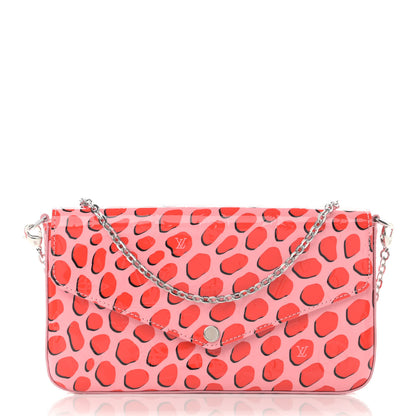 Louis Vuitton Vernis Jungle Dots Pochette Felicie Sugar Pink Poppy 3 of 16