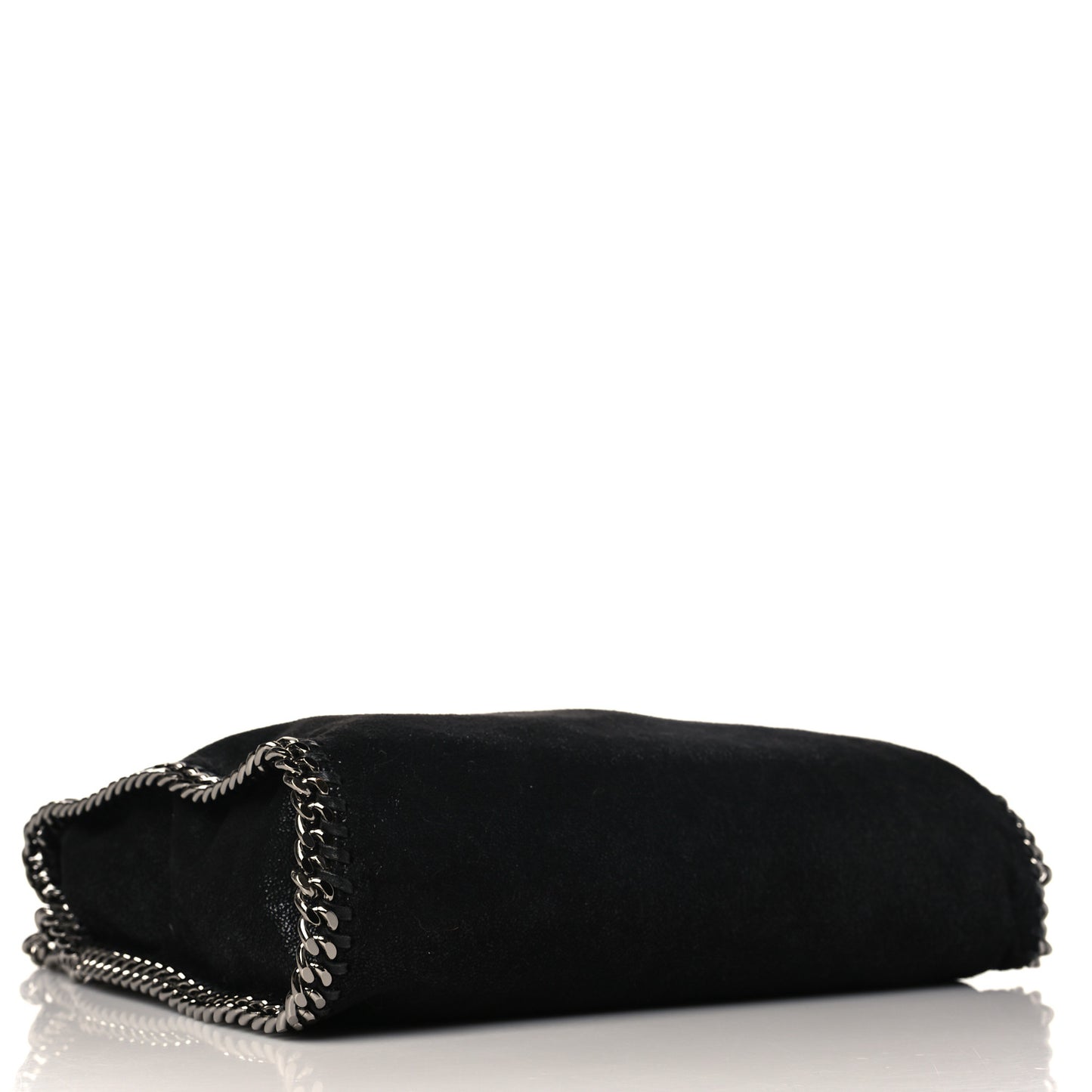 Shaggy Deer Small Falabella Fold Over Tote Black