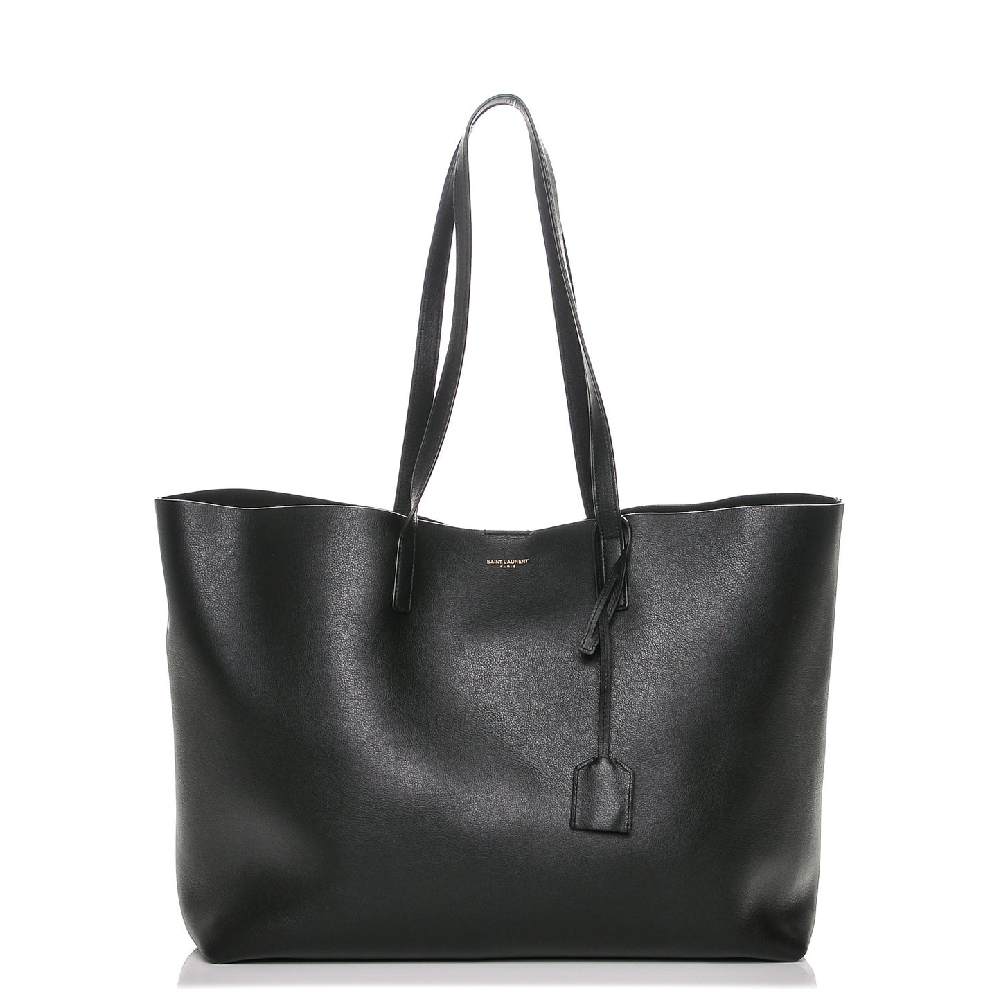 Calfskin Large Shopping Tote Black