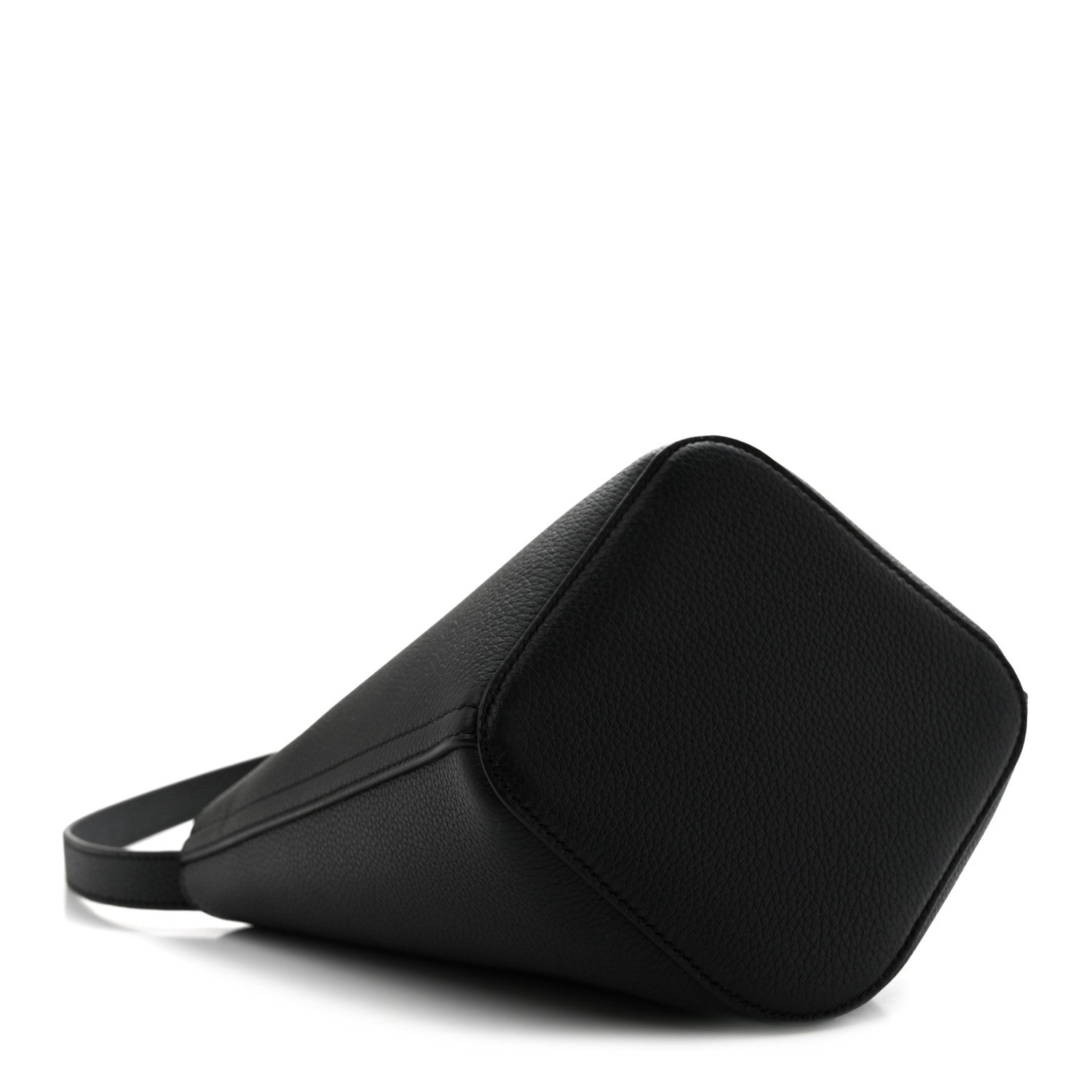 Loewe Soft Grained Calfskin Mini Pebble Bucket Bag Black 4 of 10