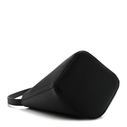 Loewe Soft Grained Calfskin Mini Pebble Bucket Bag Black 4 of 10