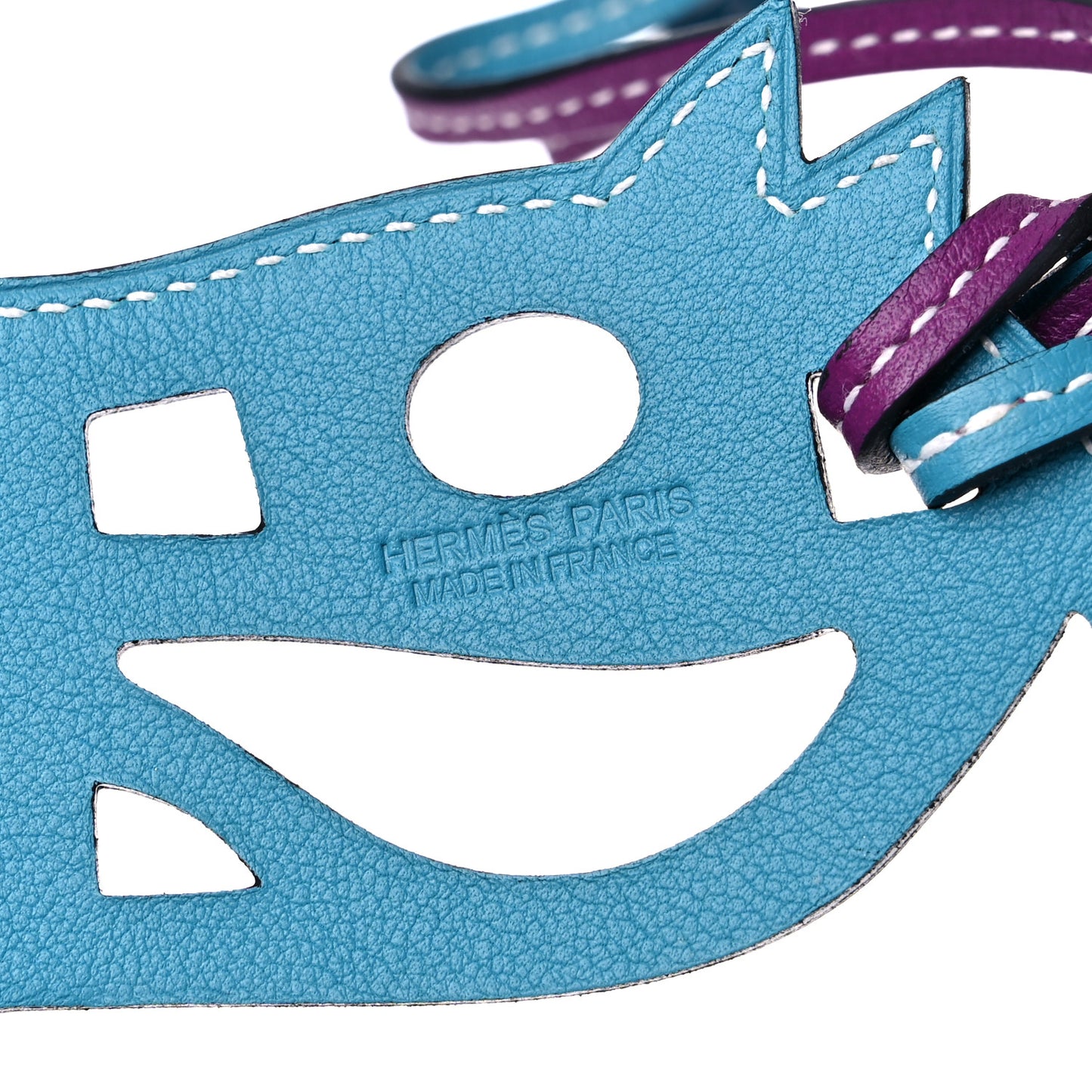 Swift Paddock Cheval Horse Bag Charm Violet Turquoise