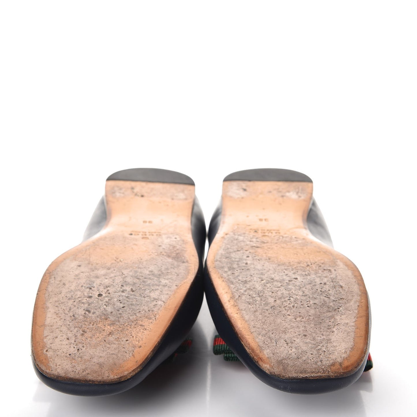 Calfskin Grosgrain Gallipolli Bow Loafers 38 Navy