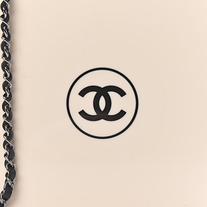 Chanel Plexiglass Compact Box Clutch Black Ivory 11 of 11