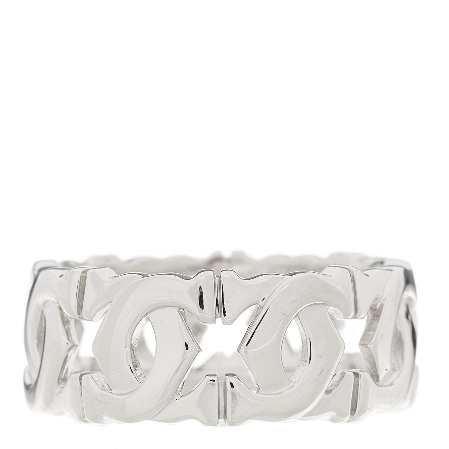 18K White Gold Entrelaces Ring 54 6.75