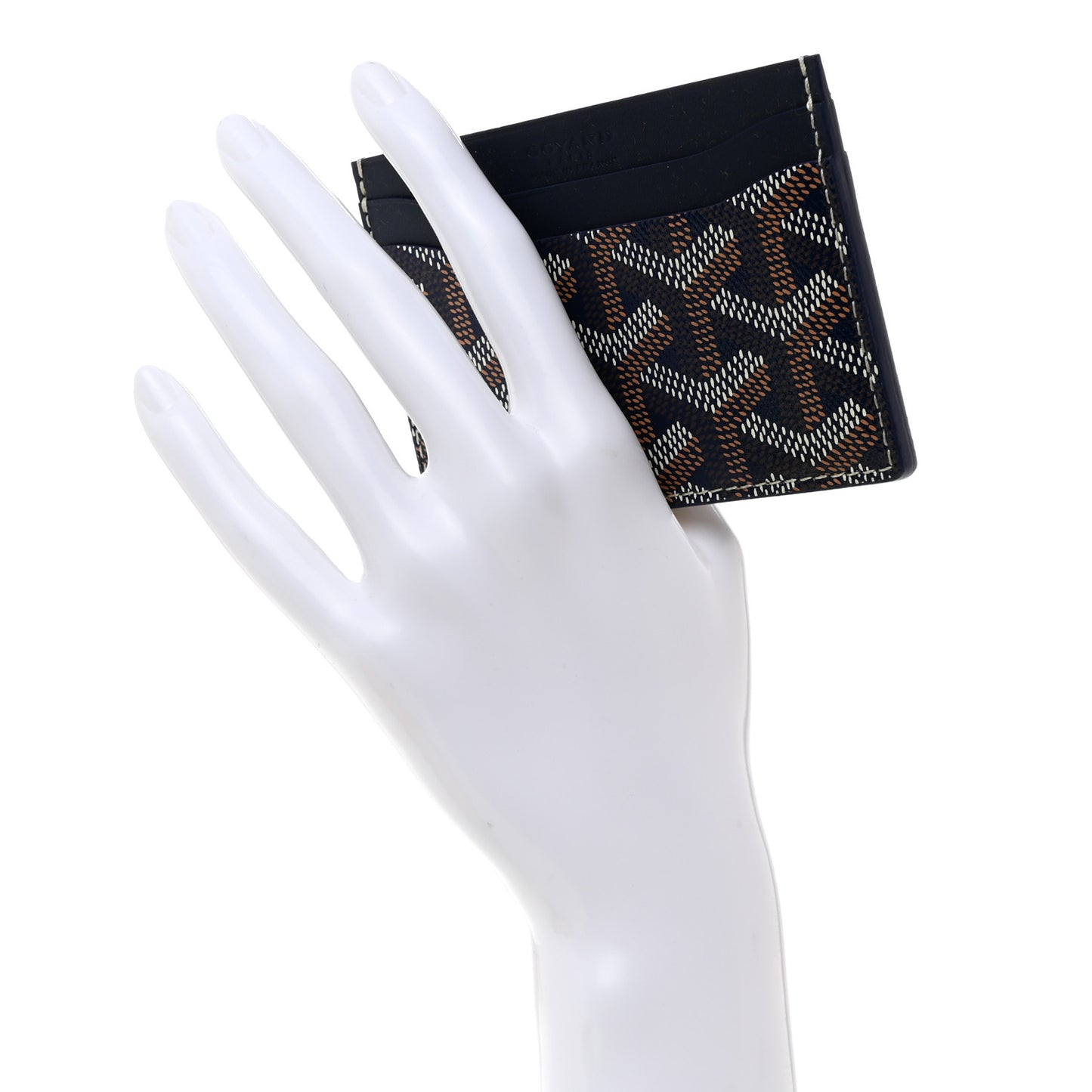Goyardine Saint Sulpice Card Holder Navy