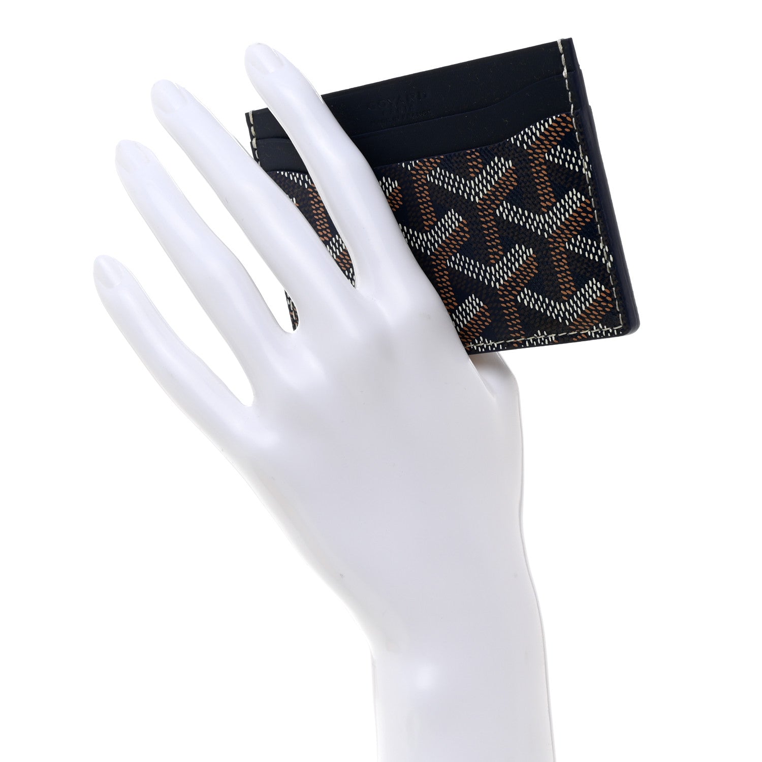 Goyard Goyardine Saint Sulpice Card Holder Navy 2 of 7