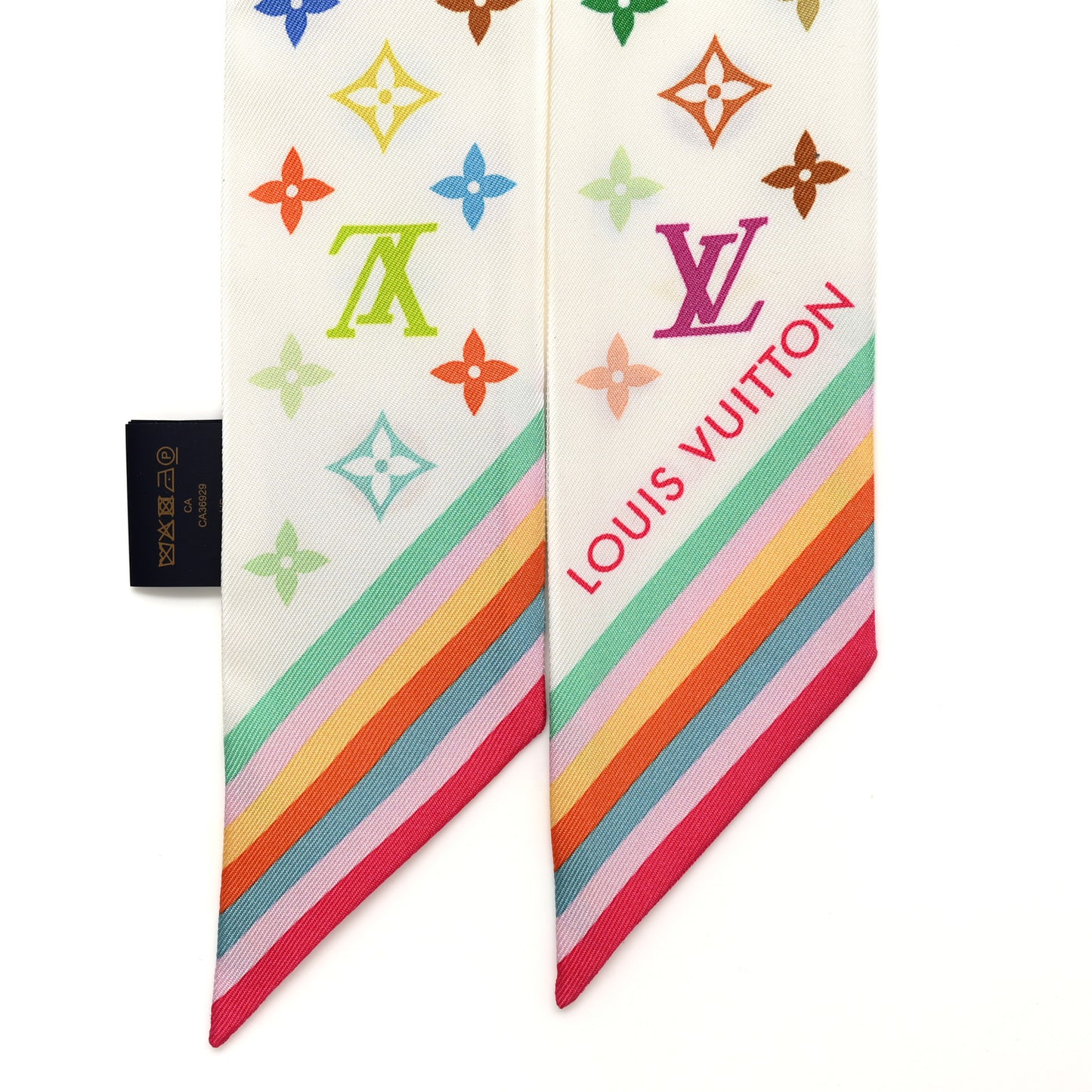 LV X TM Silk Monogram Multicolor BB Bandeau White