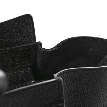 Celine Drummed Calfskin Mini Luggage Black 11 of 14