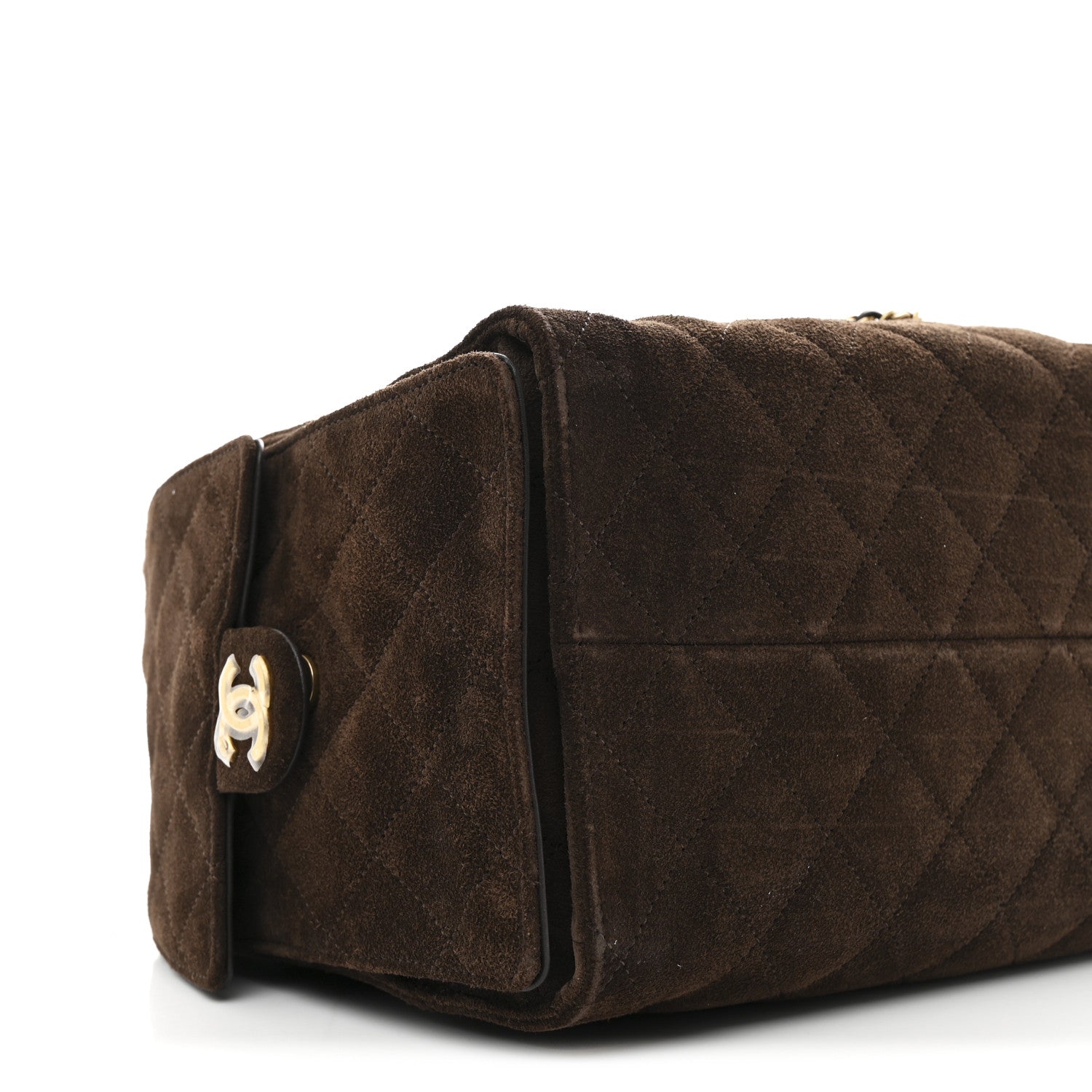 Chanel Suede Quilted Medium Chanel 25 Handbag Dark Brown 11 of 13