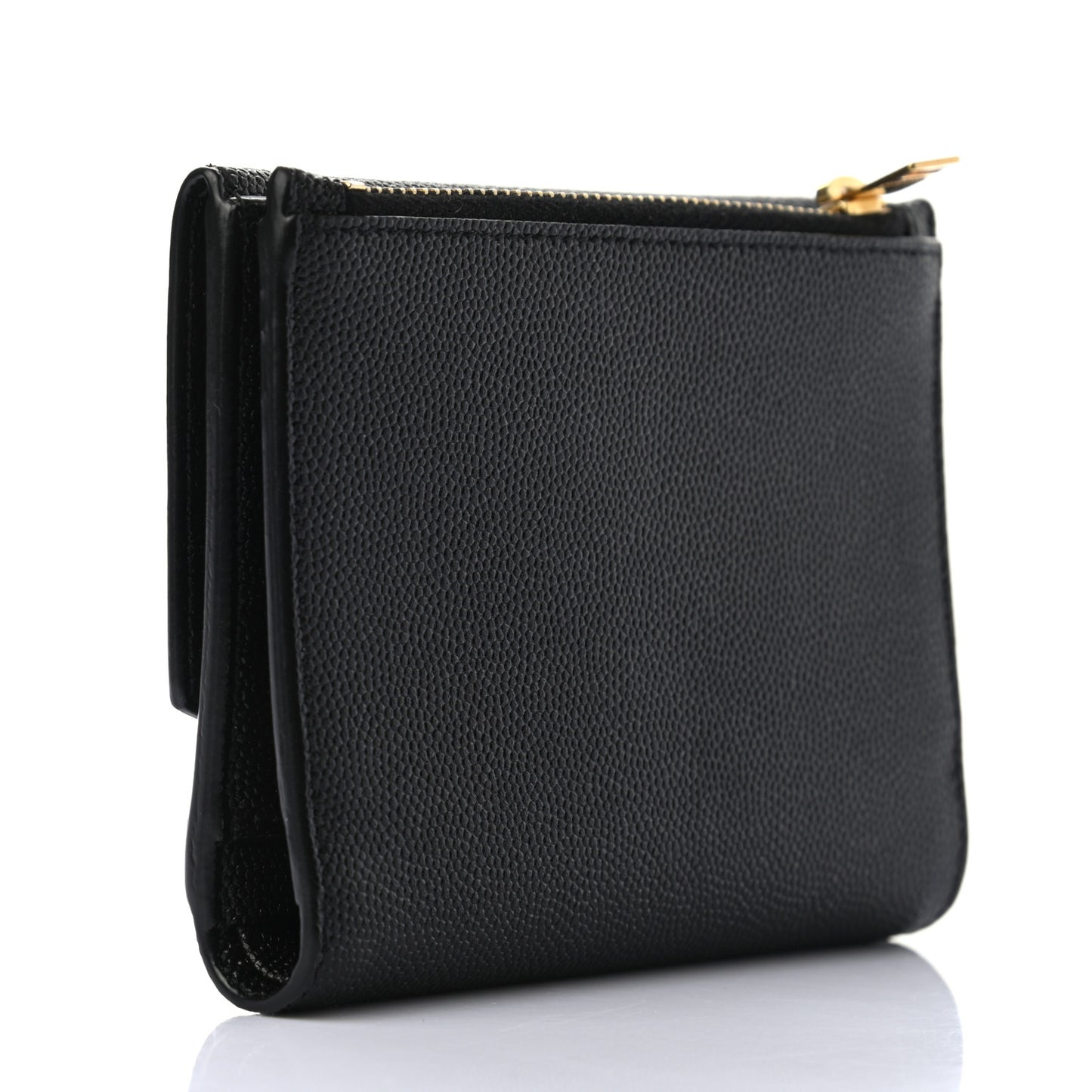 Grain De Poudre Monogram Bi-Fold Wallet Black