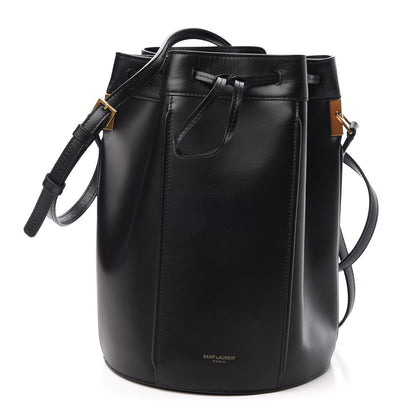 Saint Laurent Smooth Calfskin Medium Talitha Bucket Bag Black 1 of 9