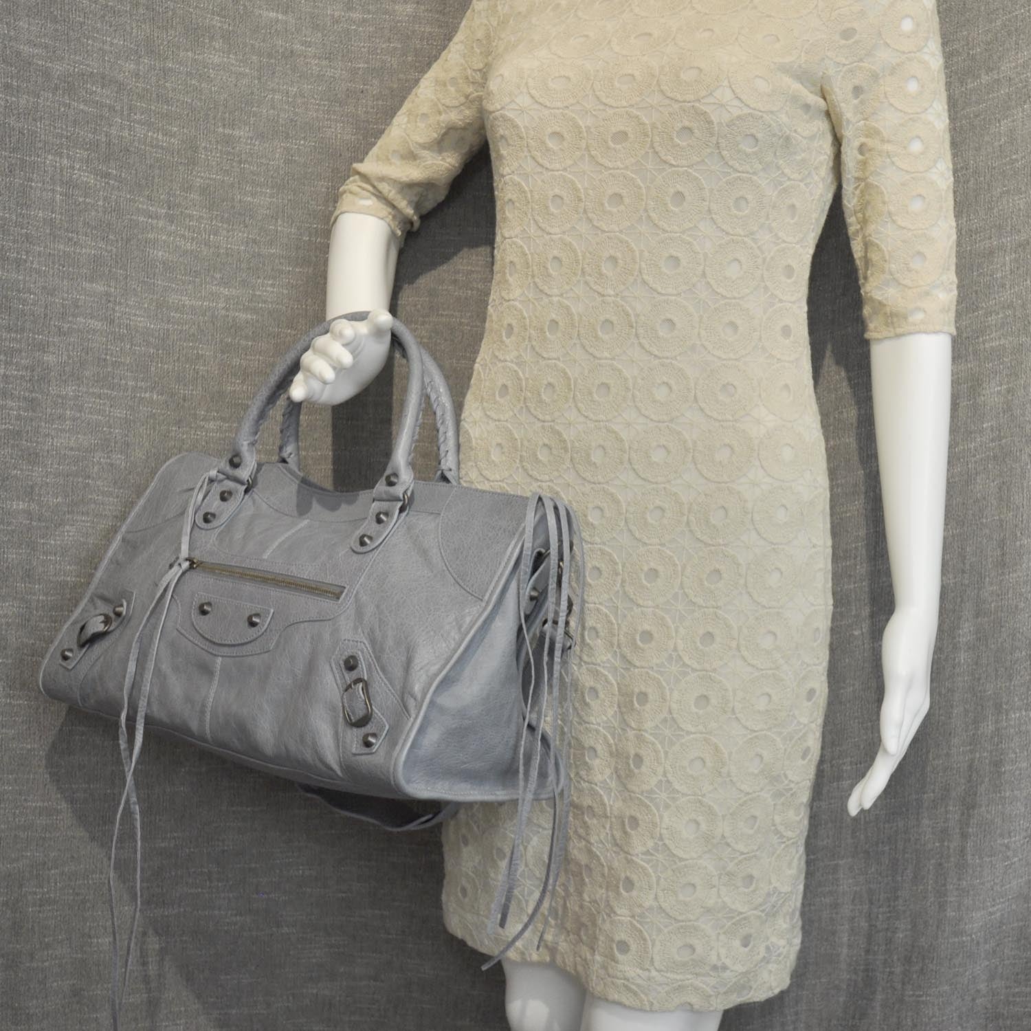 Balenciaga Agneau Classic Silver Hardware Part Time Ardoise 2 of 10
