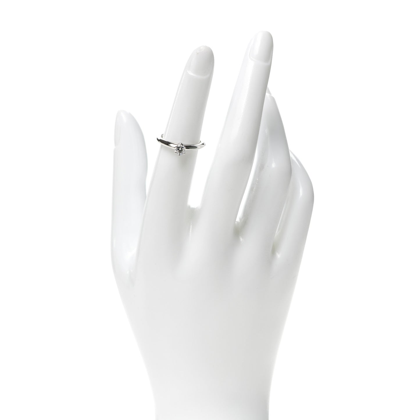 Platinum Diamond .23ct Solitaire Engagement Ring 49 5