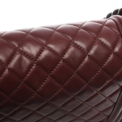 Chanel Calfskin Quilted Medium Boy Flap Burgundy 13 of 14