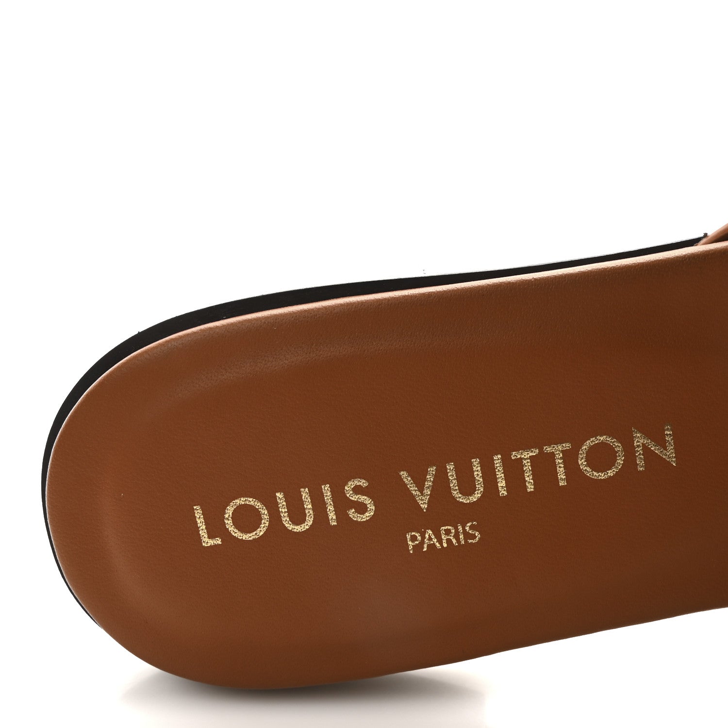 Louis Vuitton Calfskin LV Isola Flat Sandals 38 Tan 8 of 8