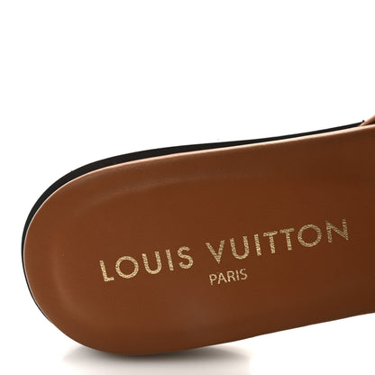 Louis Vuitton Calfskin LV Isola Flat Sandals 38 Tan 8 of 8