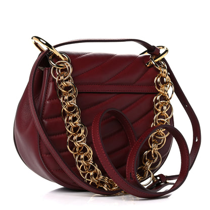 Chloe Calfskin Quilted Mini Drew Bijou Shoulder Bag Plum Purple 2 of 7