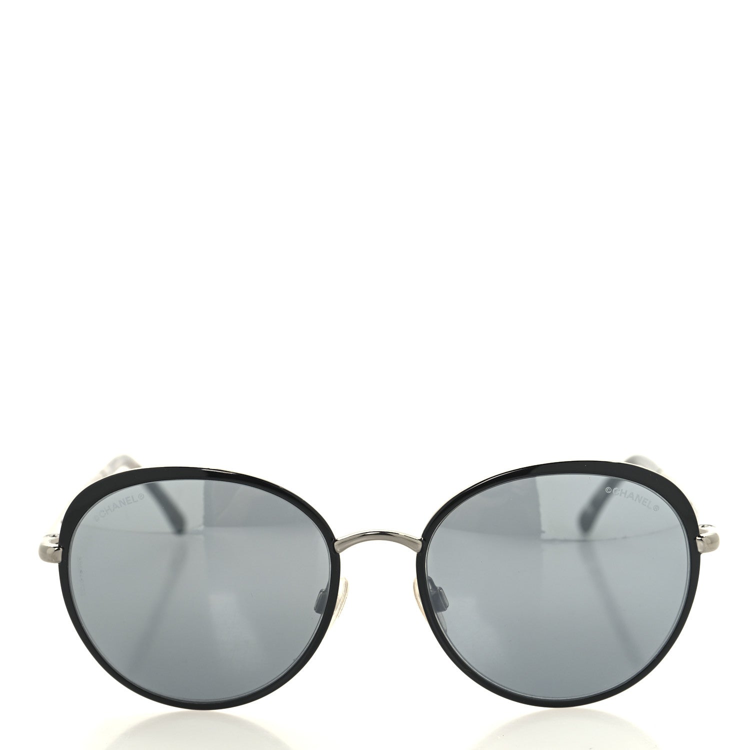 Chanel Round Spring Sunglasses 4206 Silver 2 of 7