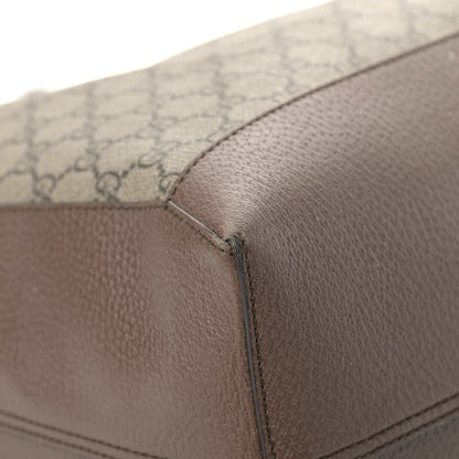 Gucci GG Supreme Monogram Web Ophidia Tote Brown 9 of 17