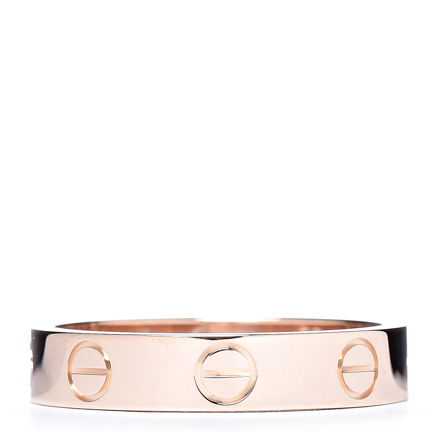 18K Pink Gold 3.5mm LOVE Wedding Band Ring 50 5.25