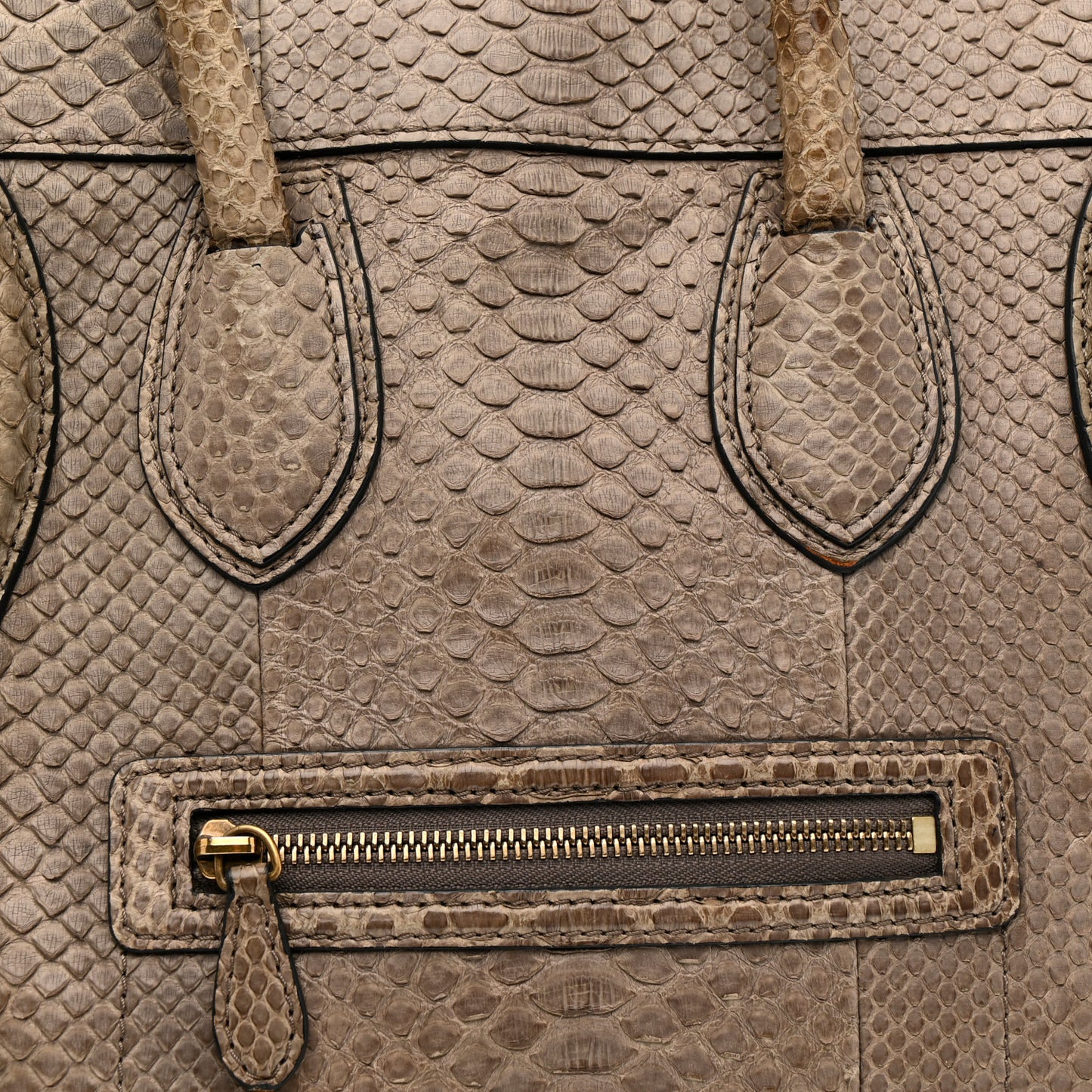 Snakeskin Mini Luggage Grey
